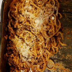 A picture of Baked Spaghetti.