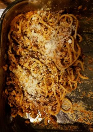 A picture of Baked Spaghetti.