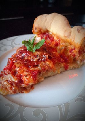 Φωτογραφία της συνταγής Deep dish Chicago Pizza 🍕