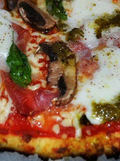 Una foto de Pizza fitness con base de atún