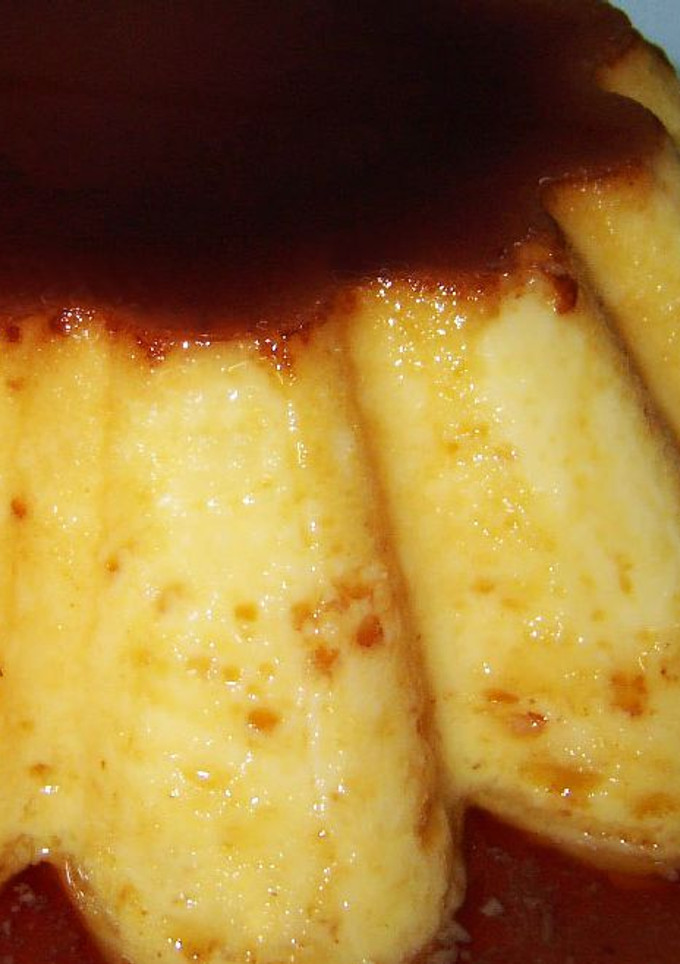Una foto de Flan al horno y sin azúcar