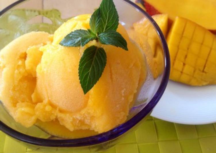 Helado de mango fitness