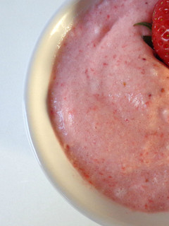 Una foto de Mousse de fresa light