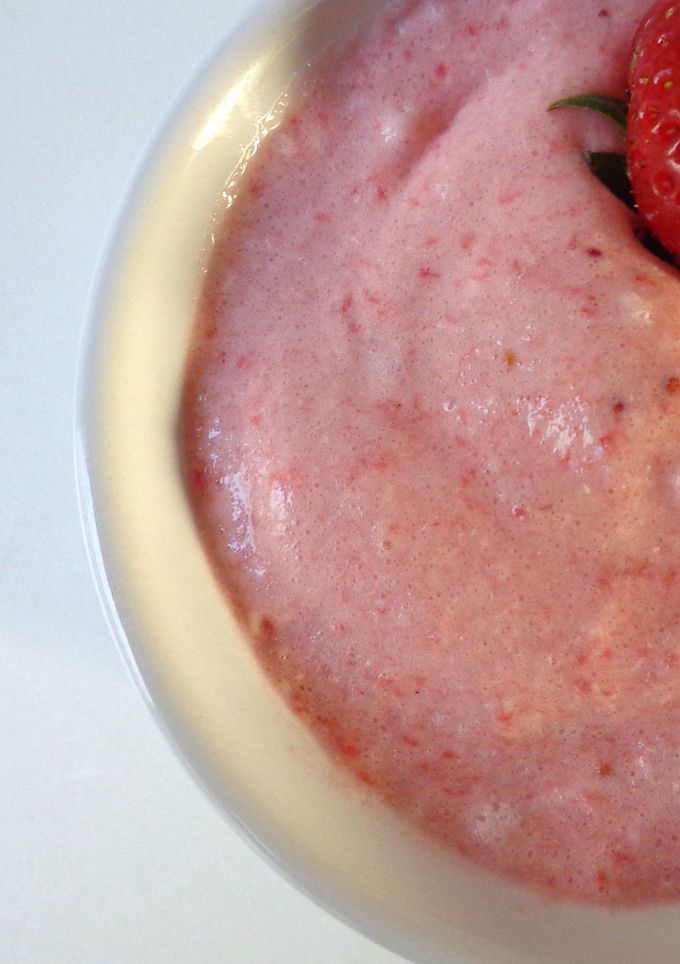 Una foto de Mousse de fresa light