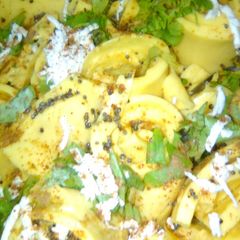 A picture of Khandvi.