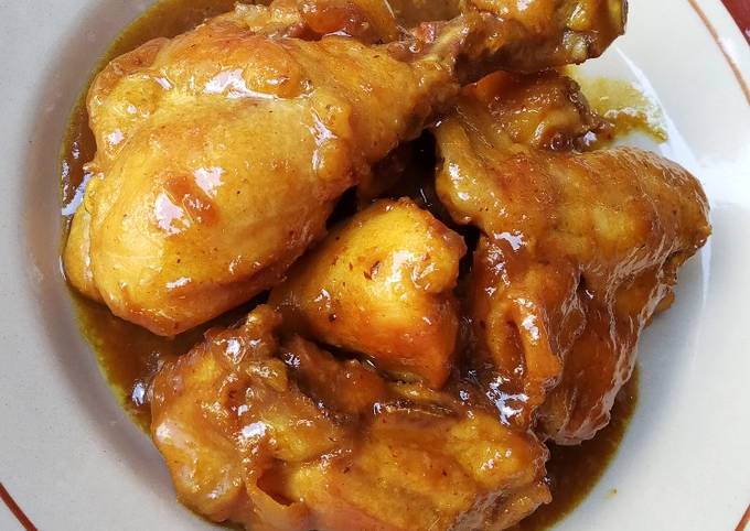 Cara Gampang mengolah Ayam kecap bumbu kuning, Enak Banget