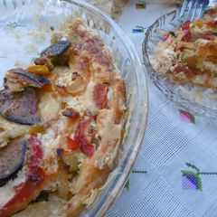 A picture of Colorful Veggie Tart.
