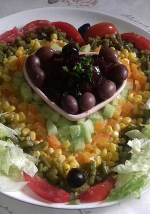 صورة لوصفة سلطة الخضار