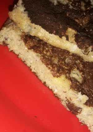Una foto de Panqueques de avena y banana