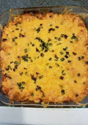 A picture of Chicken Enchilada Casserole.