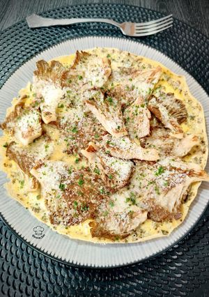 Foto principal de Tortilla abierta con setas y parmesano