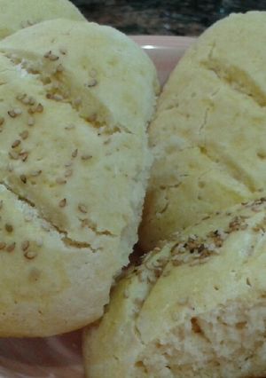 Una foto de Pancitos de ricota sin gluten a cucharadas: miga espectacular!