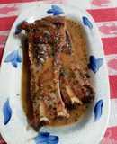 Costillar de cerdo al horno con chimichurri