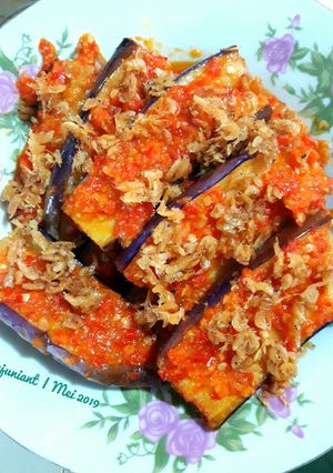 Foto resep 10. BALADO Terong Krese (udang rebon)