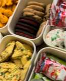 Christmas lunchable snackle box