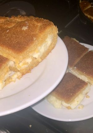 صورة لوصفة معمول مد بقشطة 😋 مثل المحلات واطيب 👌