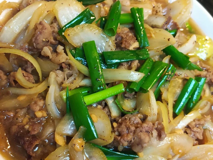 Langkah Mudah untuk Menyiapkan Resep Beef teriyaki lada hitam yang Lezat Sekali