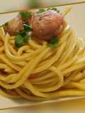 Spaghetti chitarra al sugo di scampi