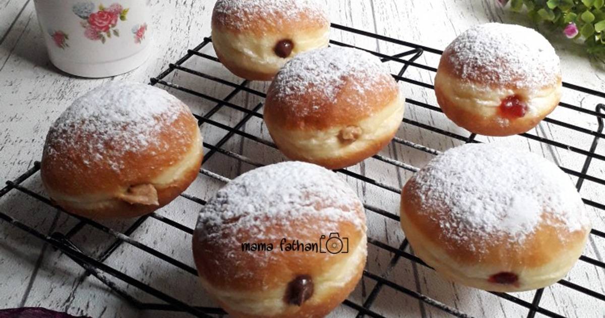 Resep Donat Bomboloni Tanpa Kentang Oleh Mama Fathan - Cookpad