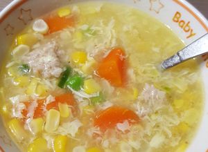 Hình của món Súp bắp tươi thịt gà xay bổ dưỡng.