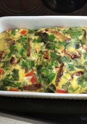 Frittata a családnak recept fotója