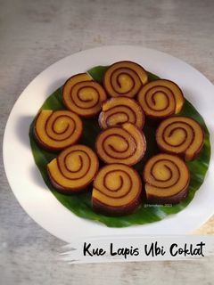 Foto resep Kue Lapis Ubi Coklat