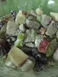 Ensalada de patata, manzana y uvas