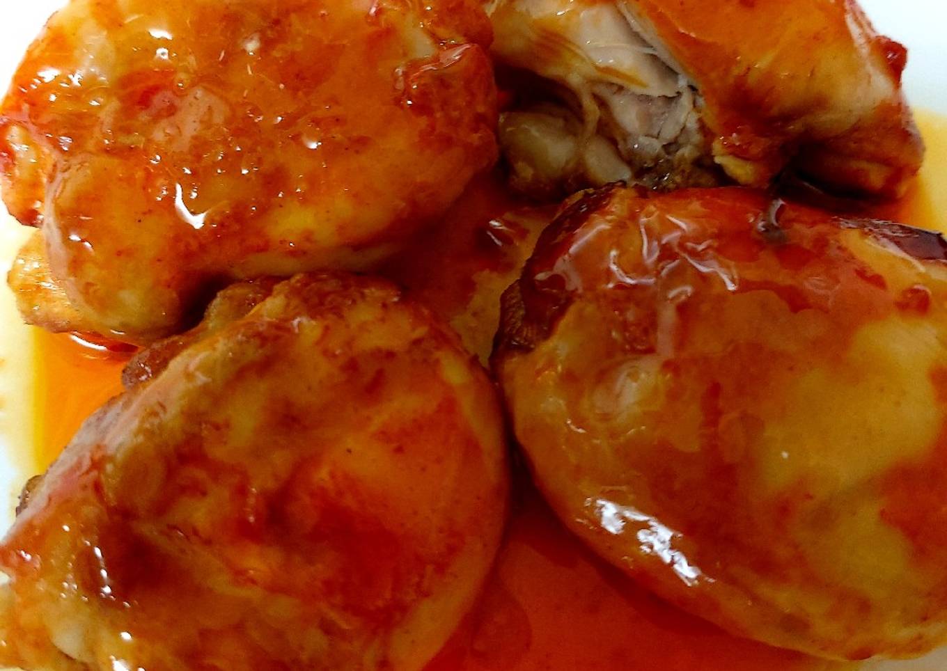 My Airfried Red Hot Tasty Chicken Thighs 😋