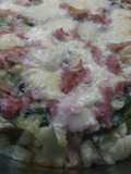 Coliflor gratinado con acelga y jamón