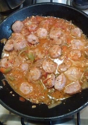 Una foto de Estofadito de chorizos