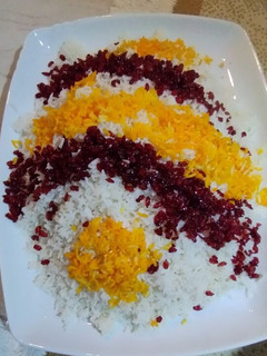 عکسی از دستور تزئین برنج