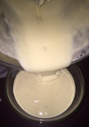 A picture of Homemade mayonnaise.