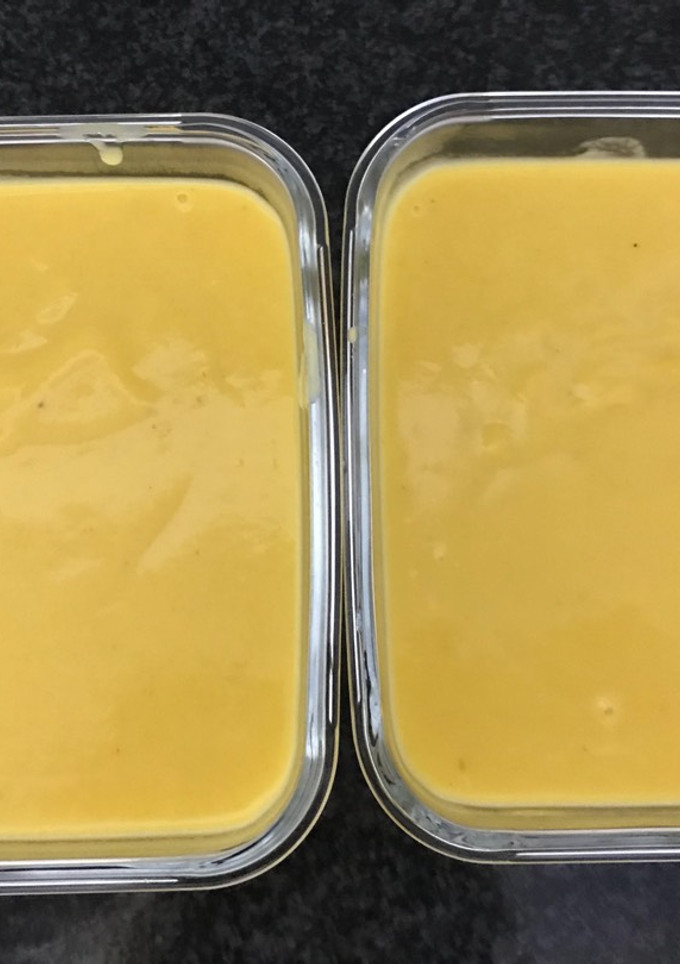 Una foto de Crema de puerro, patata y zanahoria