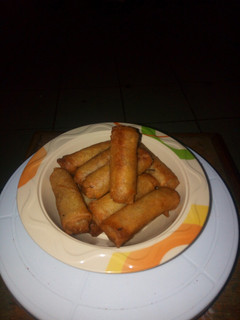 A picture of Chicken Spring Rolls.