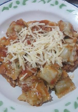 Una foto de Ravioles de acelga sin gluten