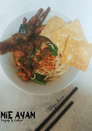 Foto resep Mie Ayam Sayap & Ceker
