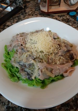 Una foto de Fideos de espinaca