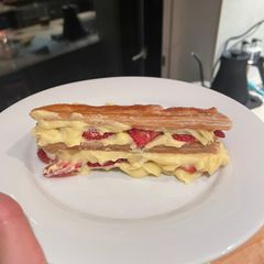 A picture of Strawberry mille feuille.