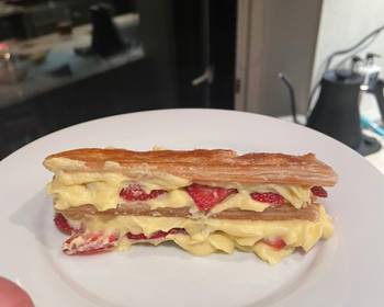 How To Making Recipe Strawberry mille feuille Practical Delicious