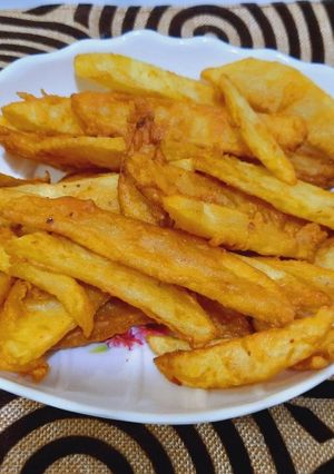 A picture of French fries pakoray.