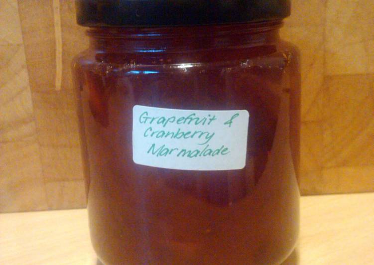 Easiest Way to Prepare Ultimate grapefruit and cranberry marmalade