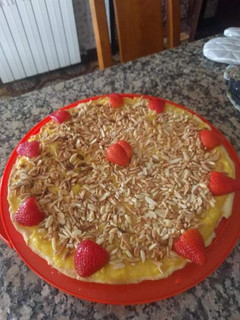 Foto de Tarte amêndoa e morangos