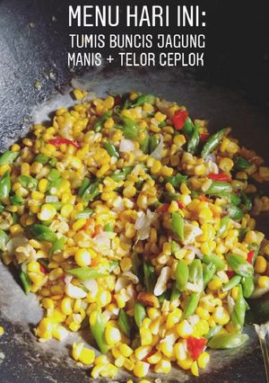 Foto resep Tumis buncis jagung manis