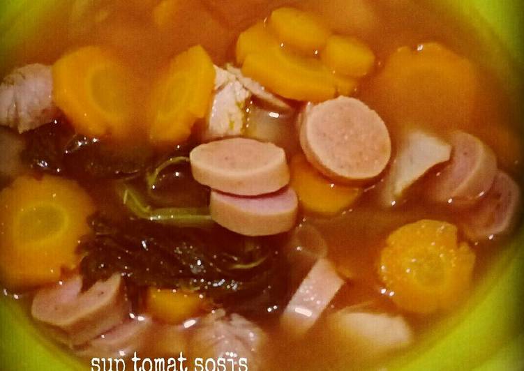 Resep Sup tomat sosis, Lezat Sekali