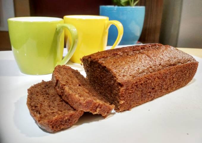 Cappuccino loaf cake (eggless)