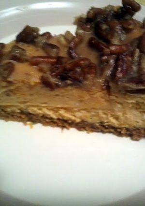 A picture of Sweet potato cheesecake.