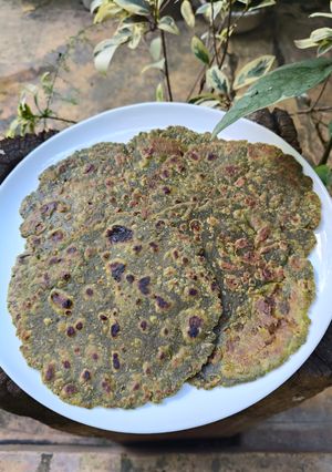 A picture of Palak Paratha.