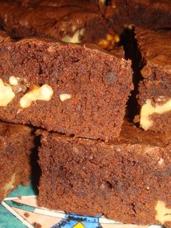 Una foto de Brownies con nueces