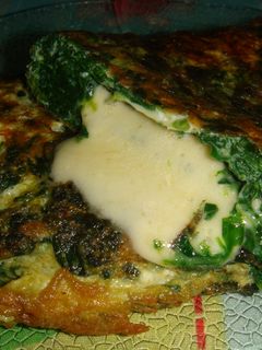 Una foto de Omelette de espinaca y muzzarella