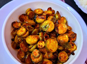 A picture of Kundru ki sabzi / Ivy Gourd stir fry.